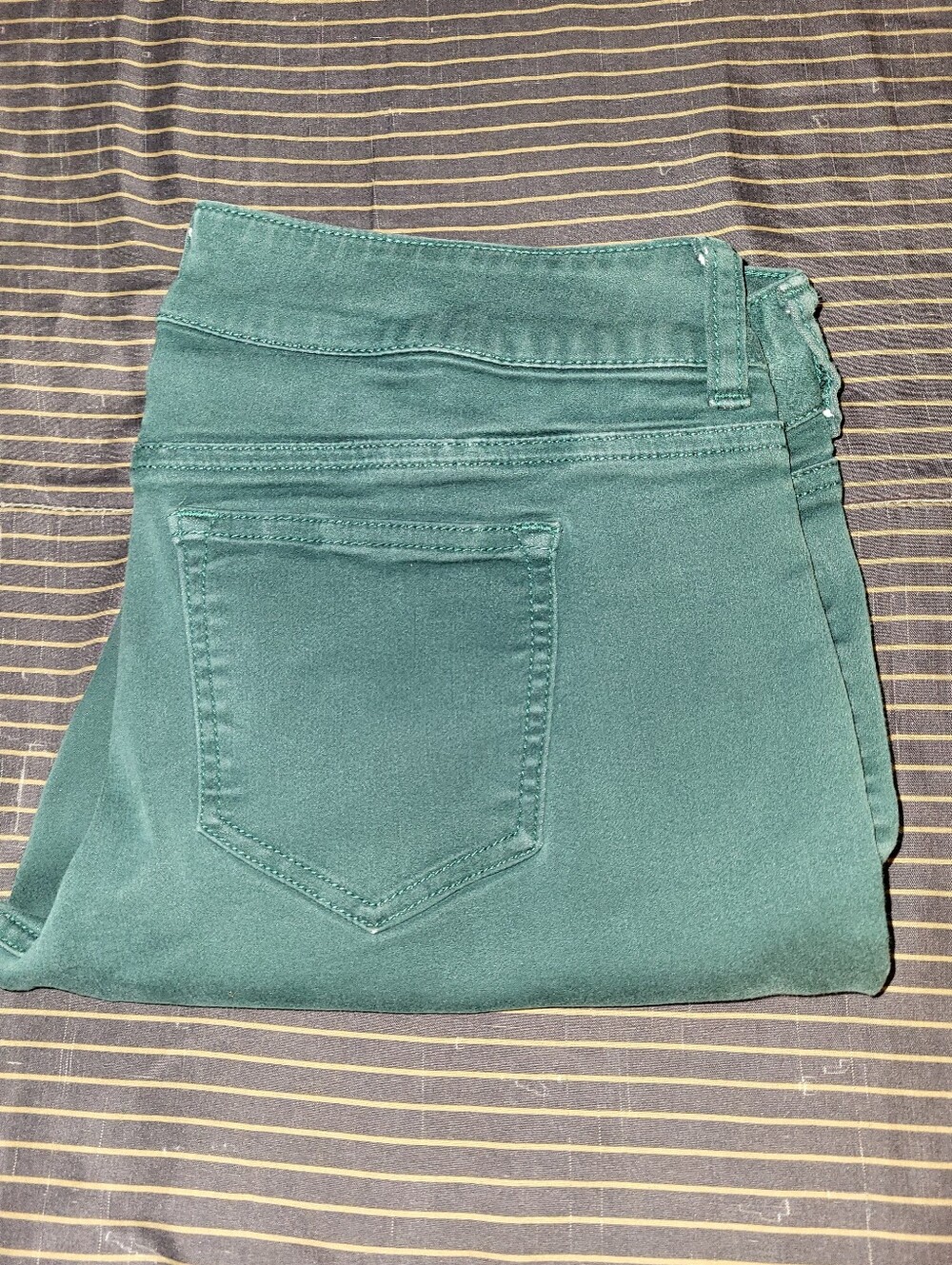 Maurices Royal Green Skinny Jeans Pants Size L Reg Stretch